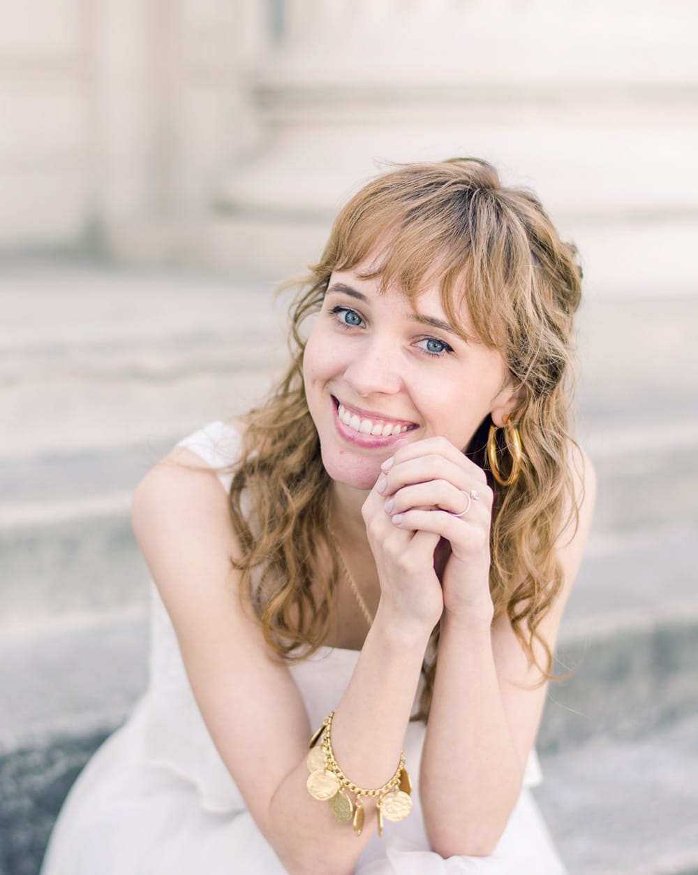 Stock image of a woman after laser skin treatment