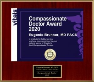 Dr. Eugenie Brunner won the compassionate Dr. award in 2020, New Jersey.