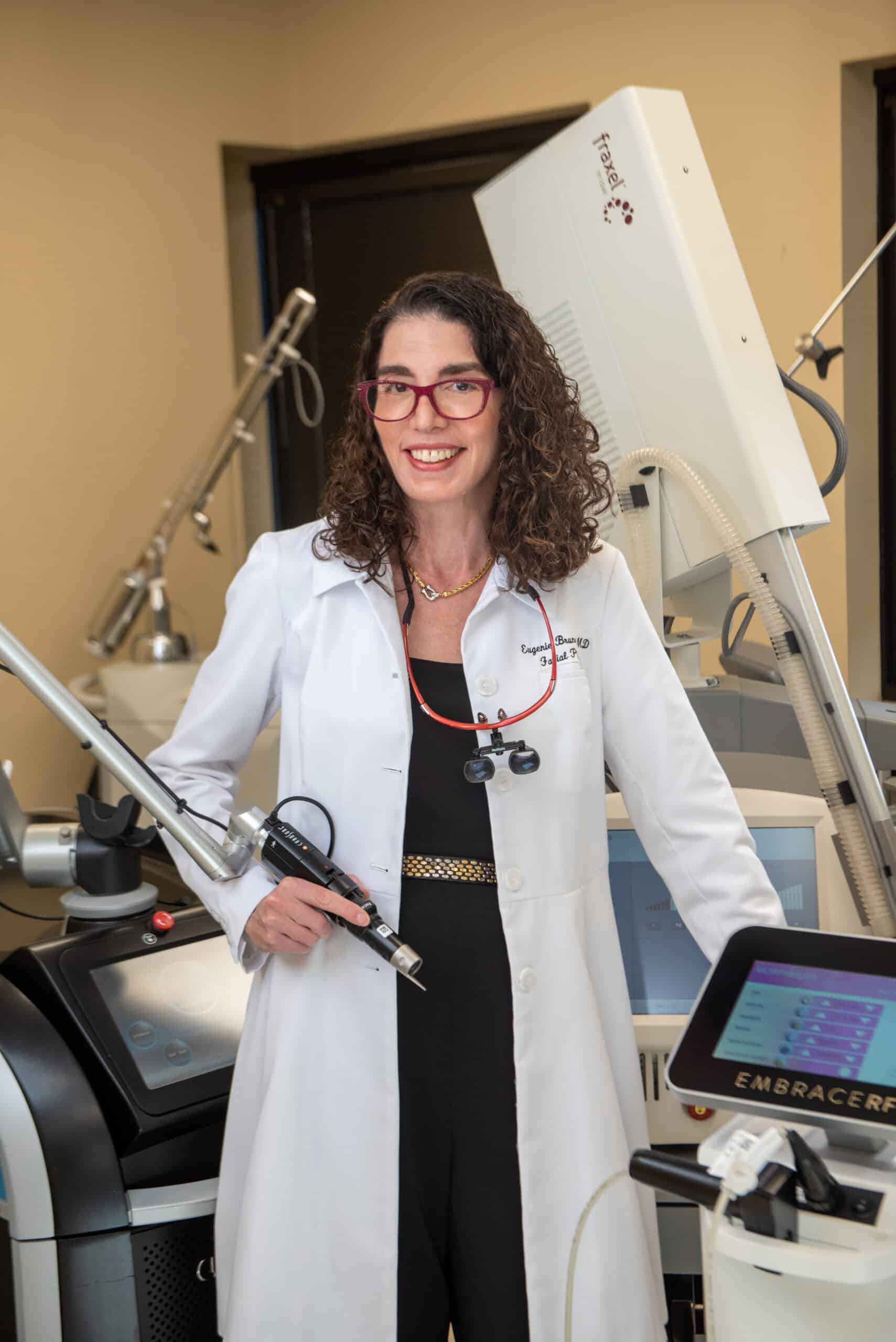 brunner-princeton-holding-laser Dr. Brunner in Princeton, NJ holding laser