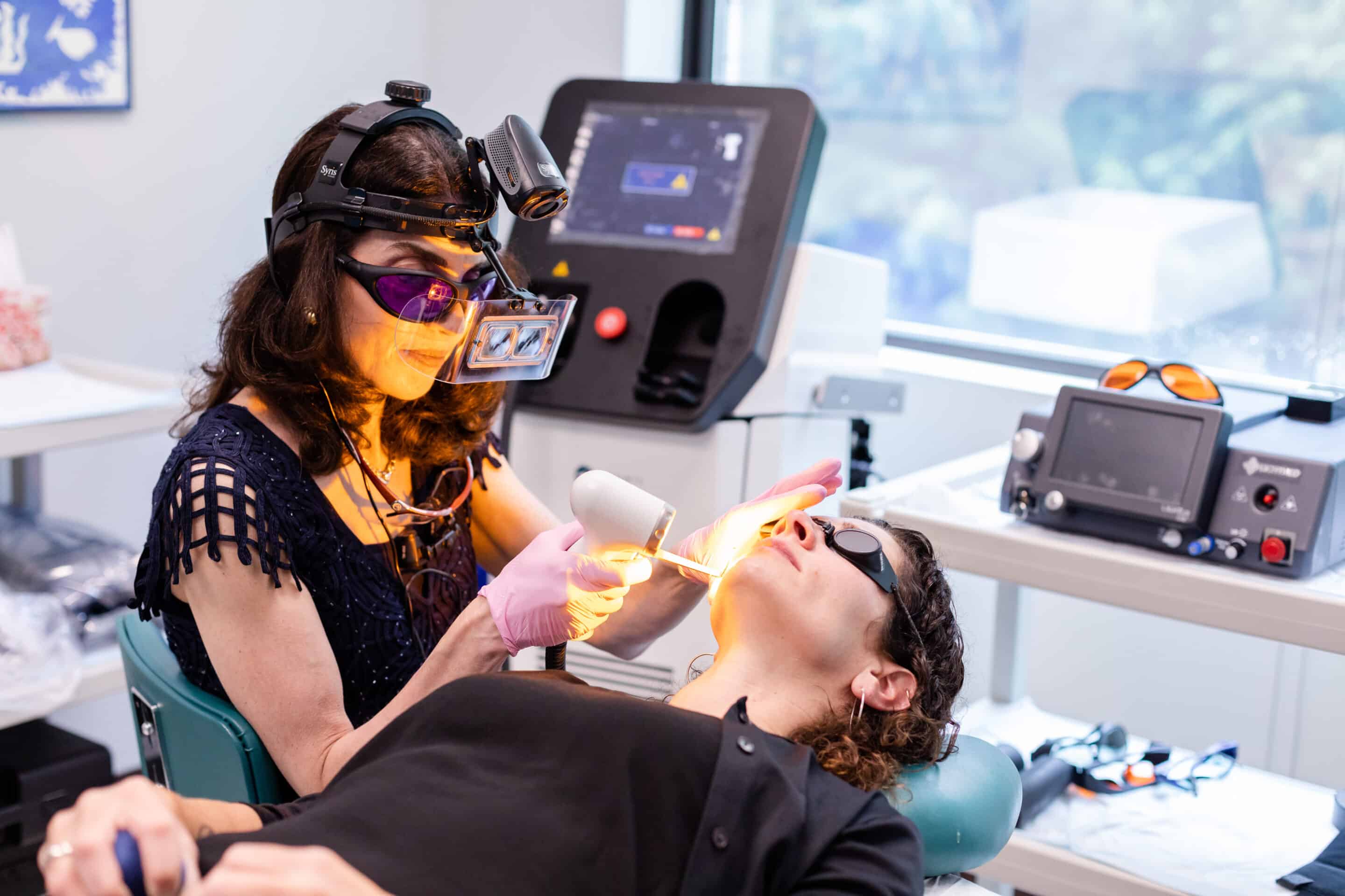 laser scar removal - Princeton Dr. Brunner performing a scar treatment in Princeton, NJ