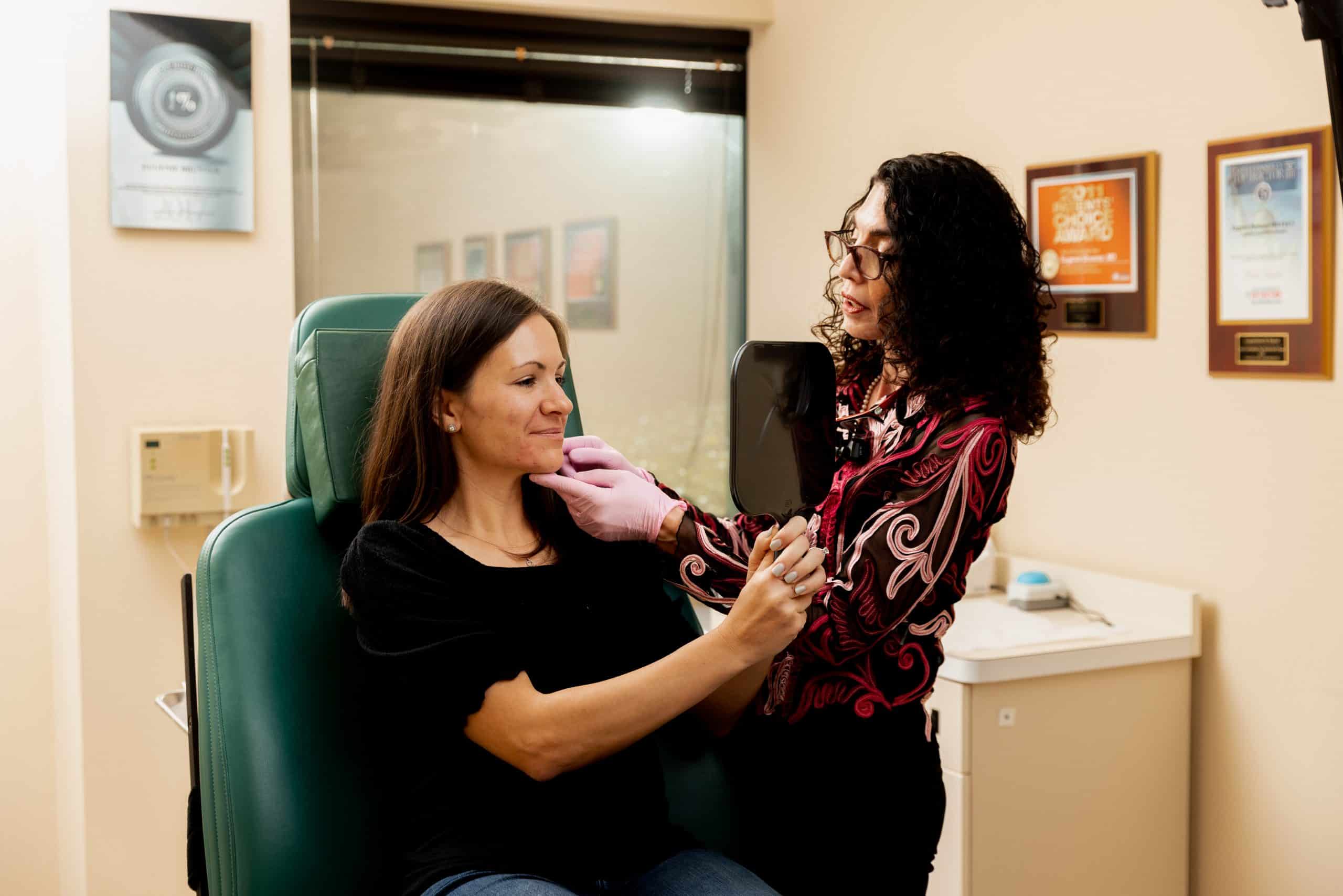 Stock Photo of a Dermal Filler Injection